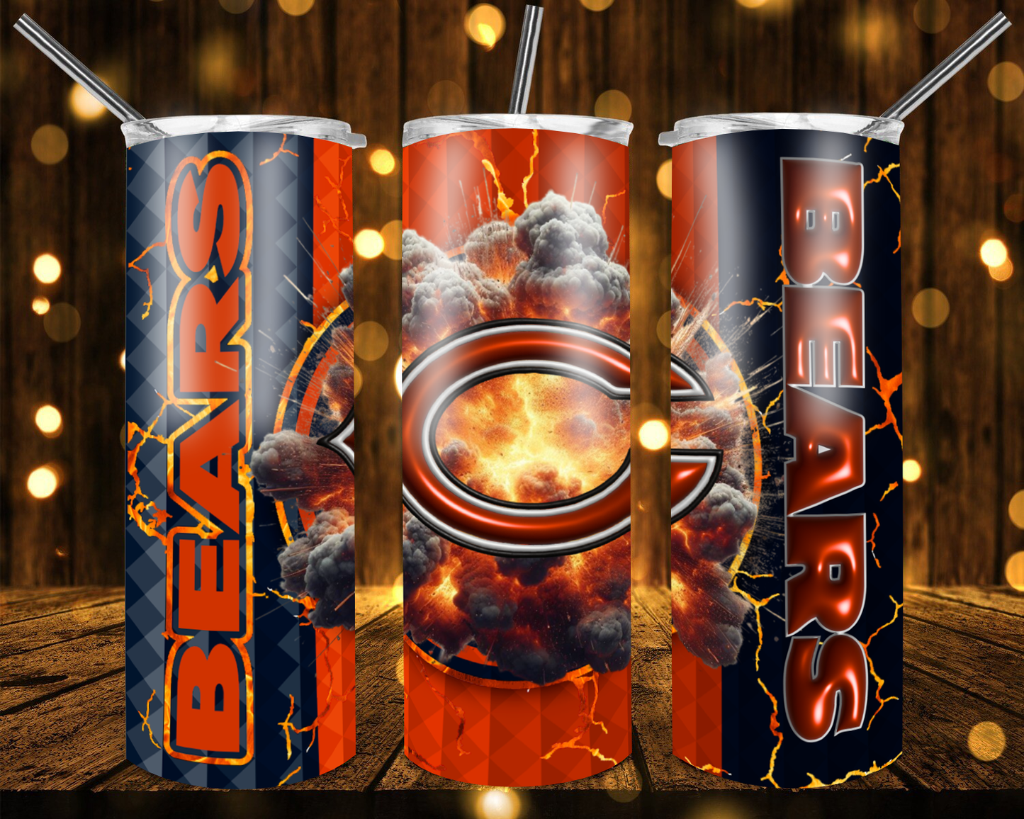 Rams Football 3D 20 oz Custom Sublimation Tumbler Stainless Steel # 16