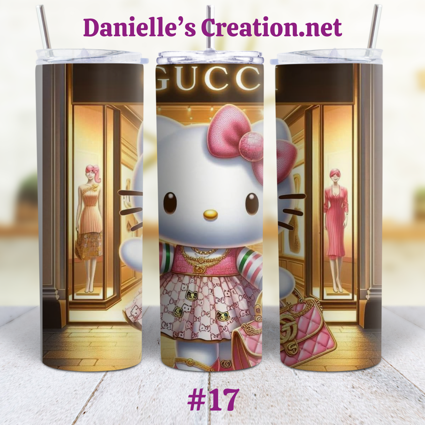 Hello Kitty 20 oz Custom Sublimation Tumbler Stainless Steel 17