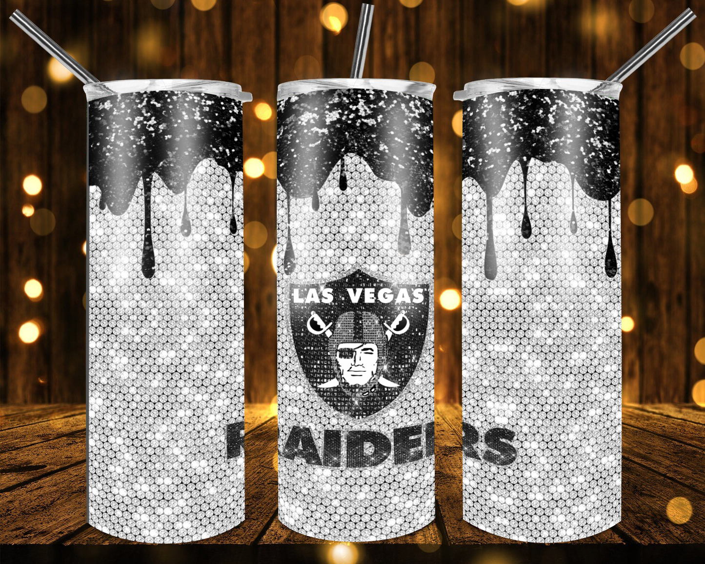 Cowboys Football Glitter 20 oz Custom Sublimation Tumbler Stainless Steel # 2