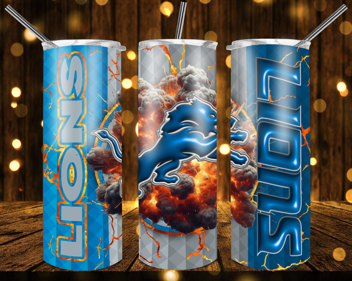 Gaints Football 3D 20 oz Custom Sublimation Tumbler Stainless Steel# 22