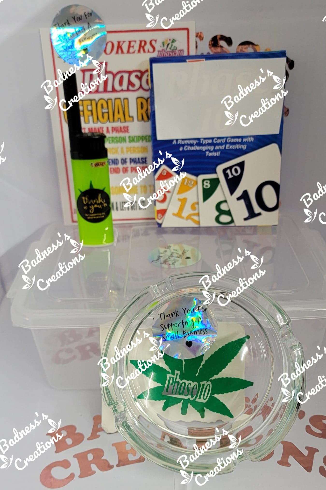 Stoner Phase 10 Drinking Game set/ Dice Game/ Party Game/ Adult Drinking Game/ Card Game (Copy)