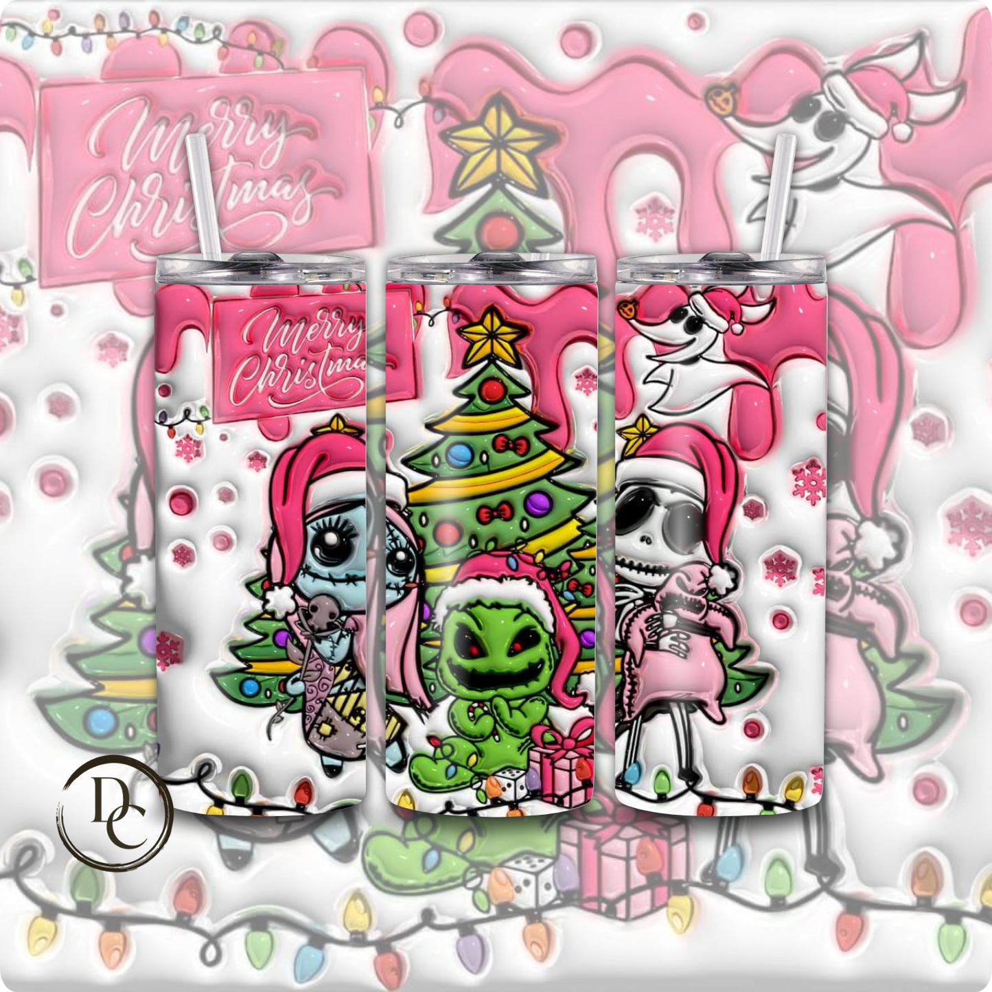 Deck The Halls And Not your family 20 Oz Custom Sublimation Tumbler Stainless Steel# 13