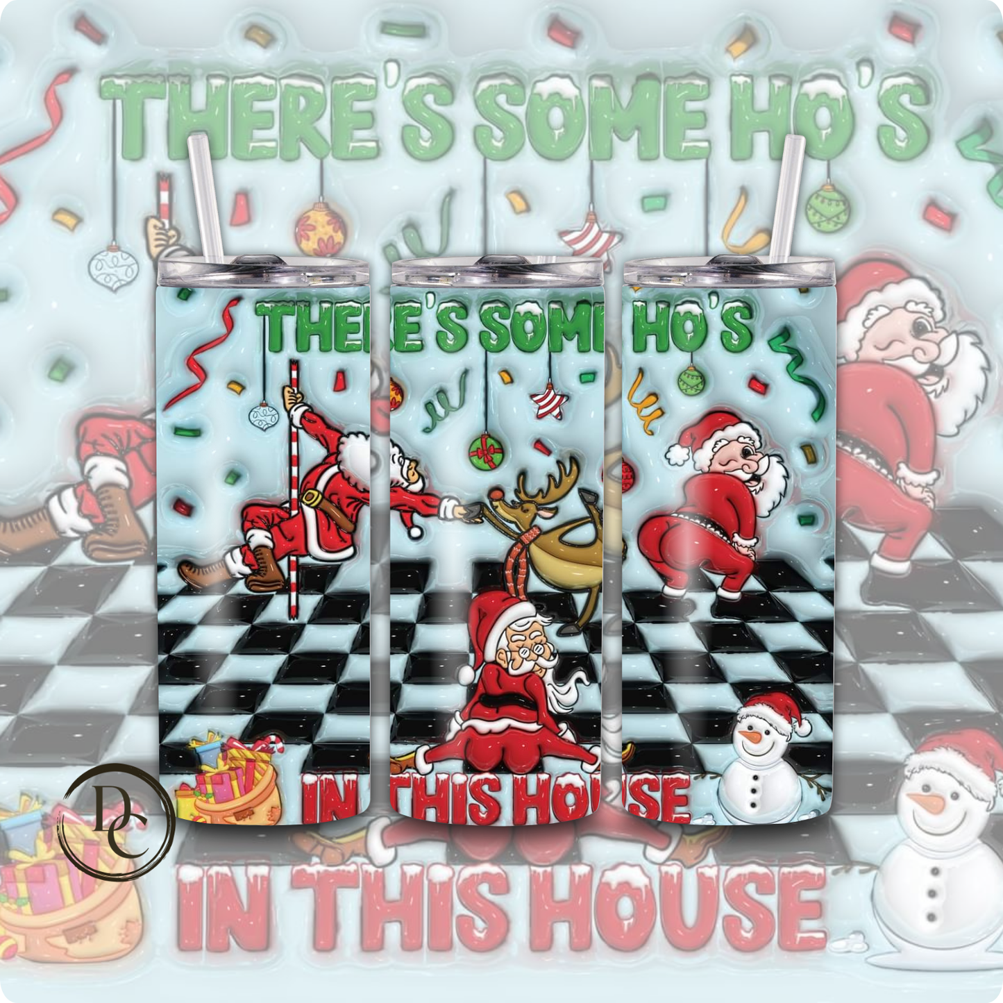 Grinch Christmas 20 oz Custom Sublimation Tumbler Stainless Steel # 17