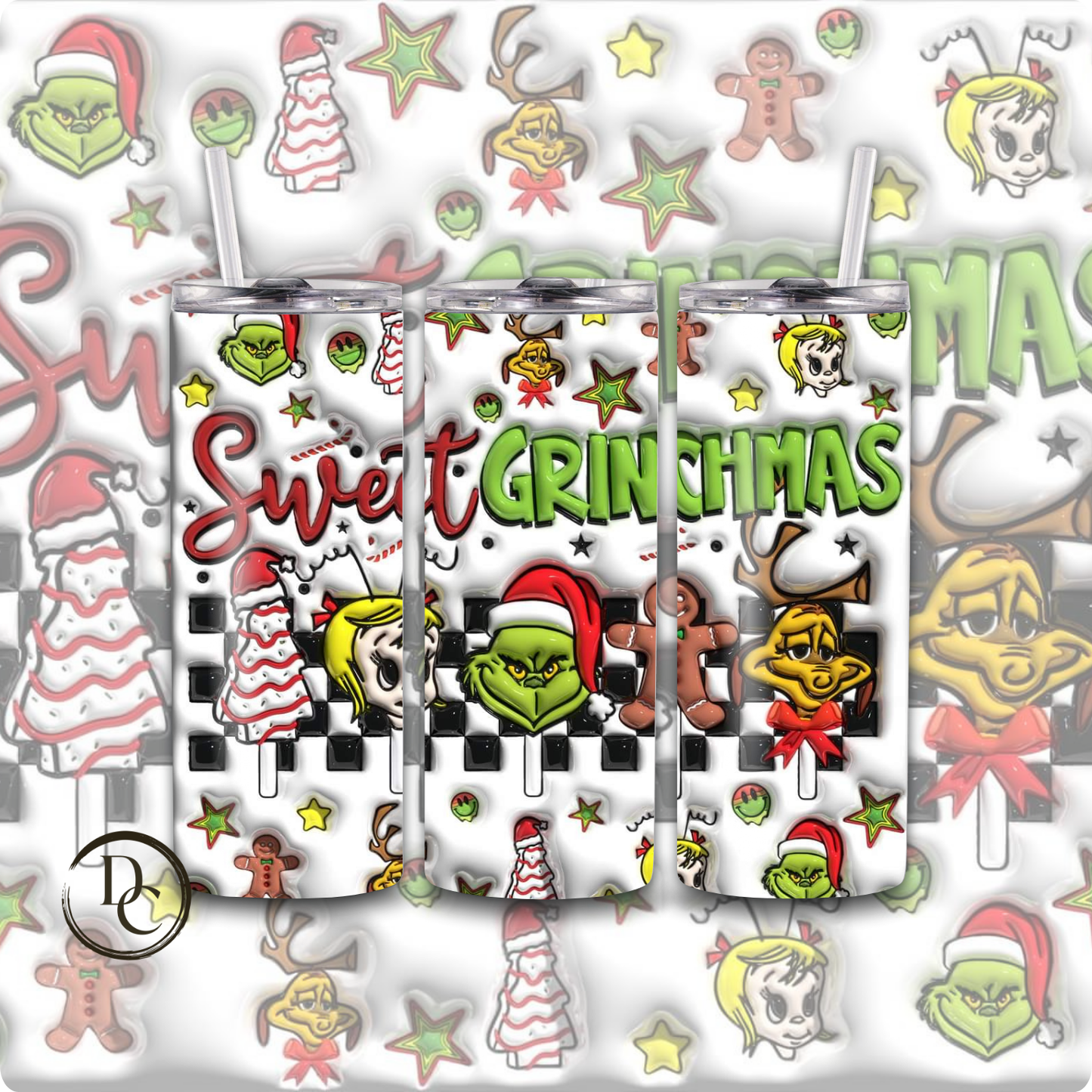 NorthPole Christmas 20 oz Custom Sublimation Tumbler Stainless Steel # 19