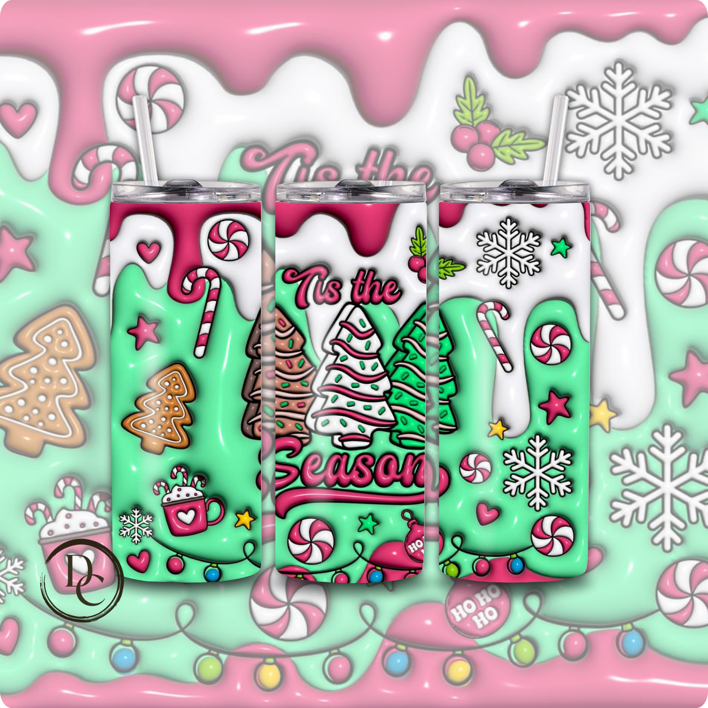 There's Some HO's Ho's Ho's in this House3D Christmas 20 Oz Tumblers # 3