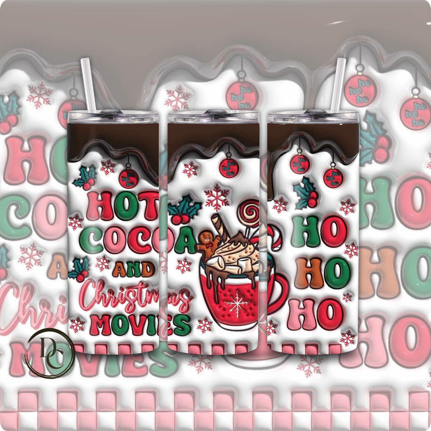 Most Likely To Dance with Santa 20 oz Custom Sublimation Tumbler Stainless Steel #22