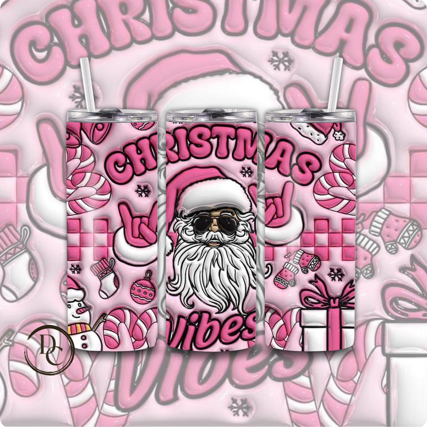 Grinchmas Coffee 20 oz Custom Sublimation Tumbler Stainless Steel #24