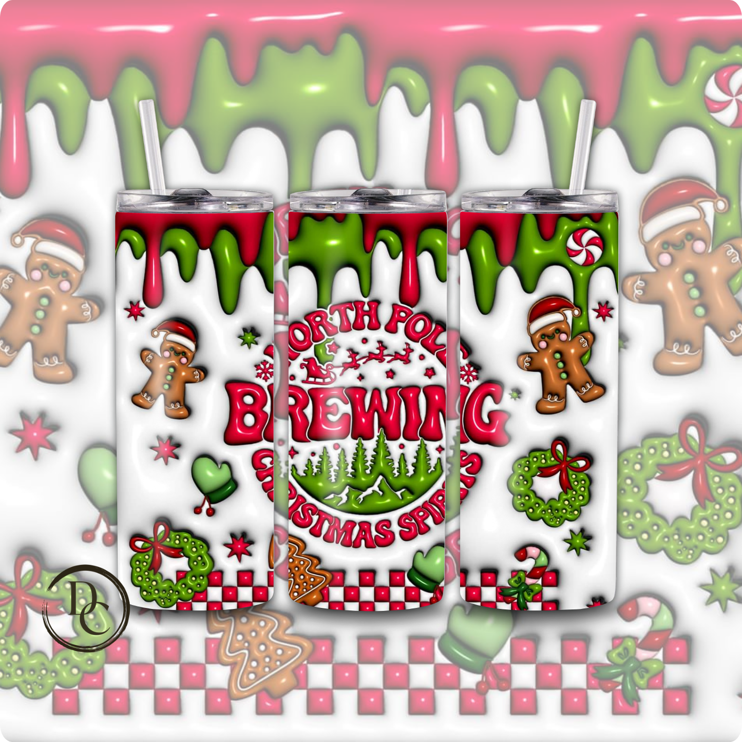 Torn Between Lookin Like A snack 3D Christmas 20 Oz Custom Sublimation Tumbler Stainless Steel#7