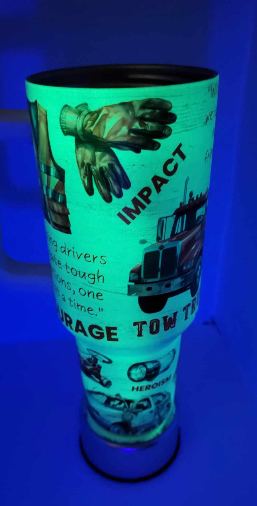 TOW TRUCK DRIVE 40 Oz Custom Sublimation Tumbler Stainless Steel Insulated