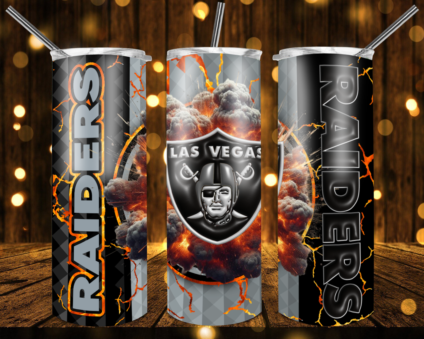 Chargers Football 3D 20 oz Custom Sublimation Tumbler Stainless Steel # 8