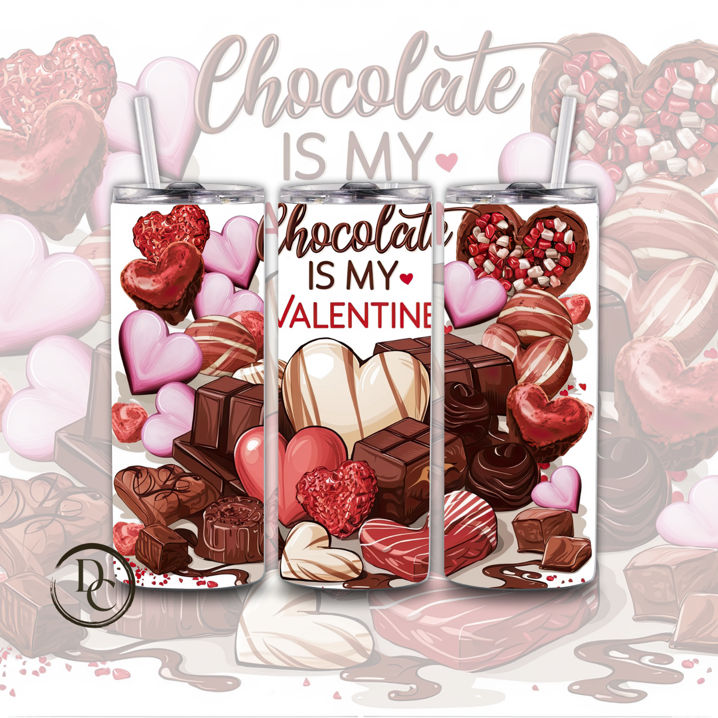 In Love With Myself Anti Valentines 20 oz Custom Sublimation Tumbler Stainless Steel 15