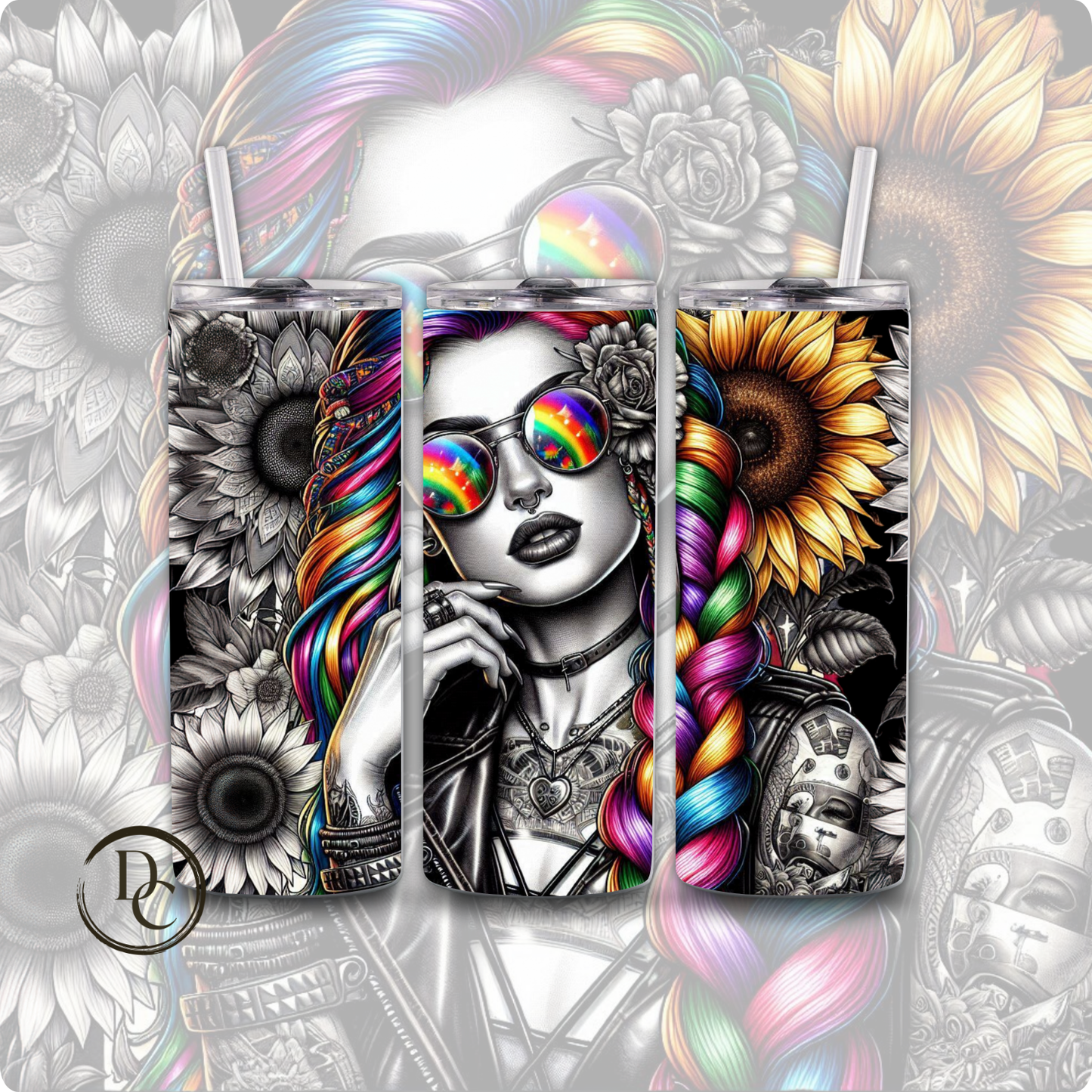 Badass Vibes Affirmation Sarcasm 20 oz Custom Sublimation Tumbler Stainless Steel 15