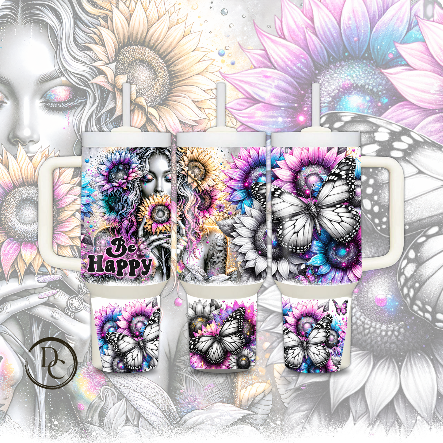 Be Pretty Strong Brave Kind 30 oz & 40 oz Custom Sublimation Tumbler Stainless Steel