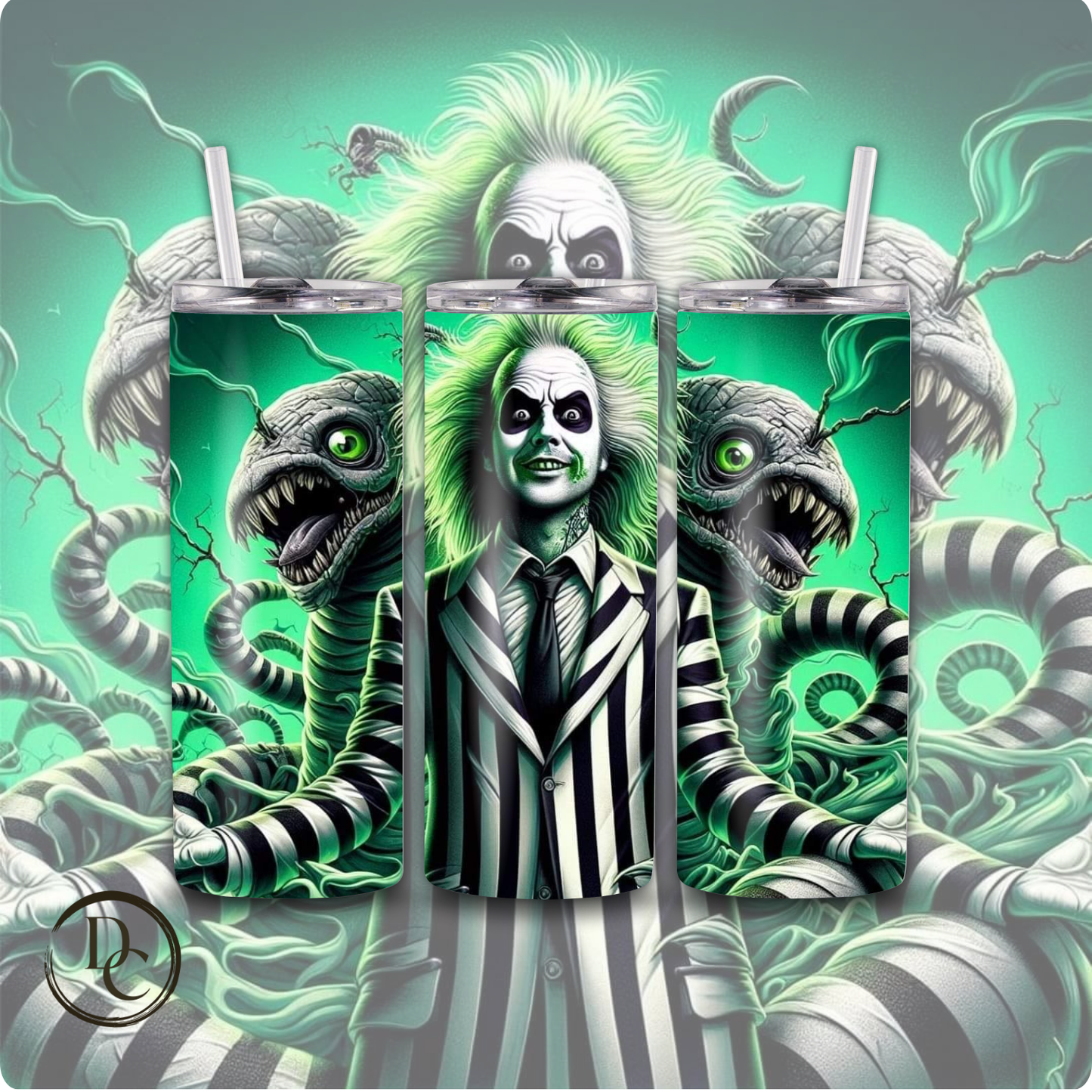 Beetlejuice 20 oz Custom Sublimation Tumbler Stainless Steel 1