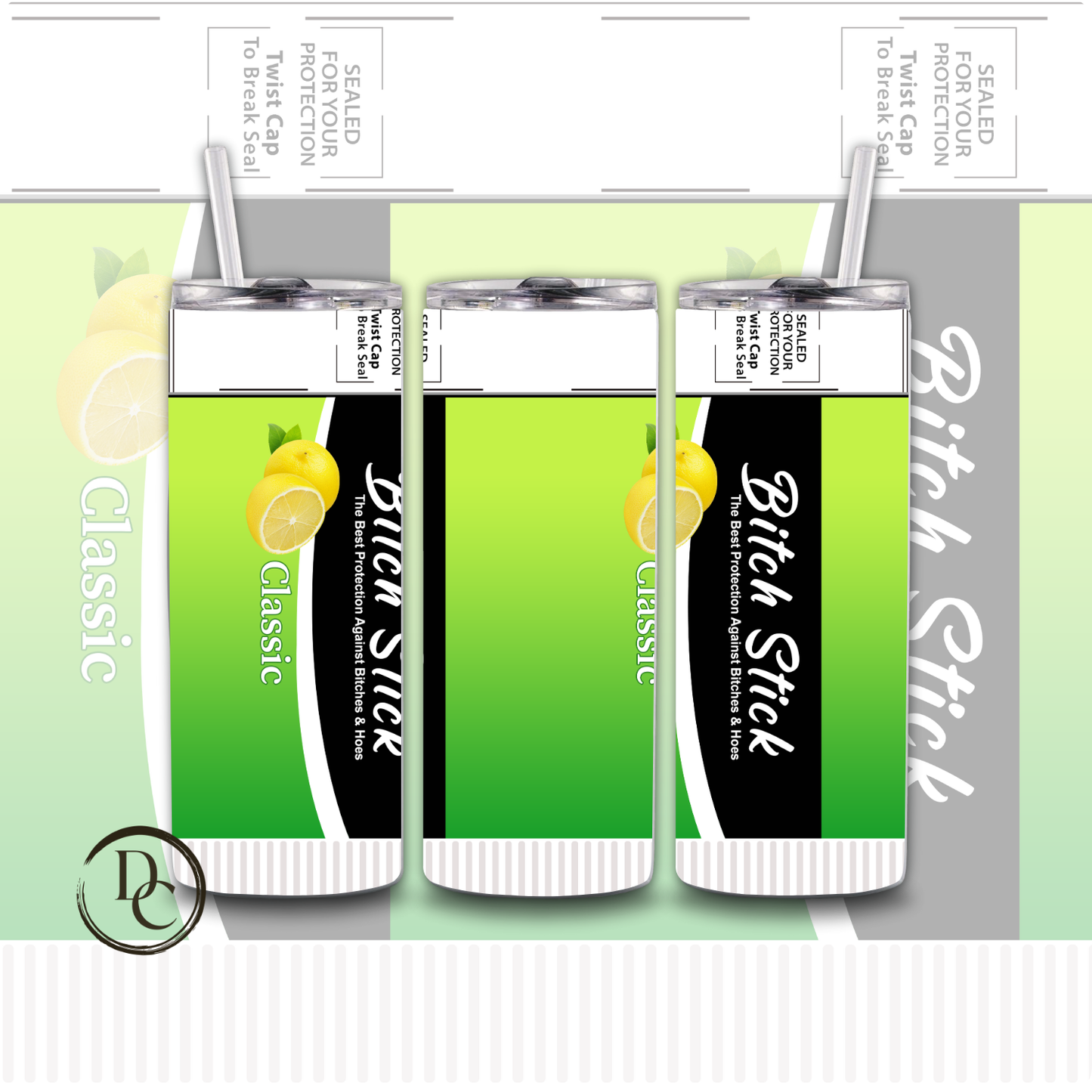 Bitch Stick 20 oz Custom Sublimation Tumbler Stainless Steel 28