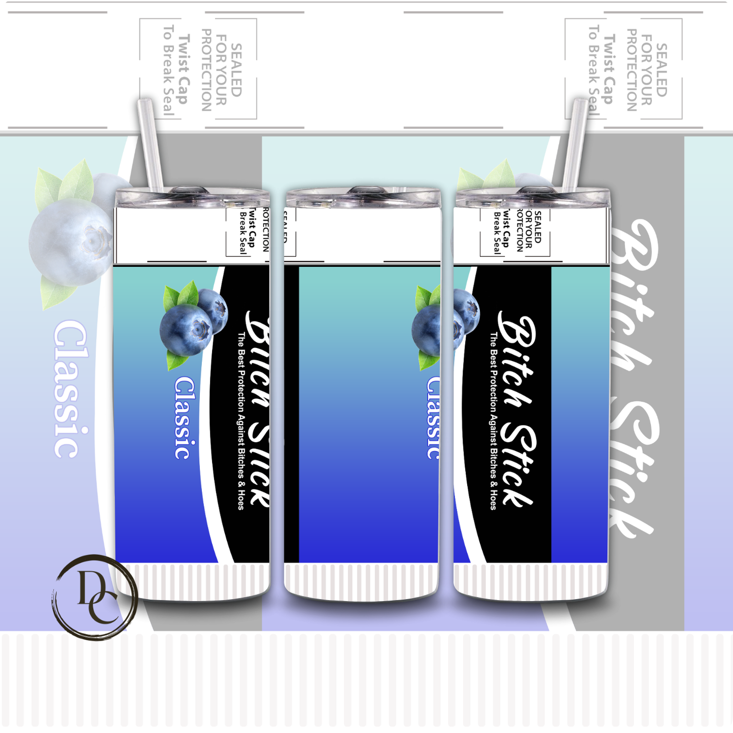 Bitch Stick 20 oz Custom Sublimation Tumbler Stainless Steel 29