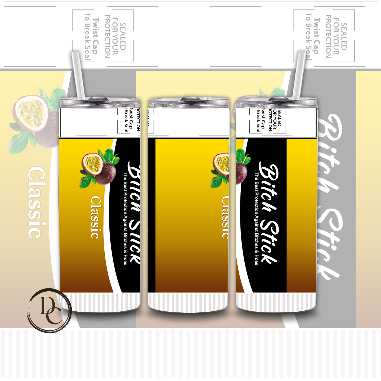 Bitch Stick 20 oz Custom Sublimation Tumbler Stainless Steel 8