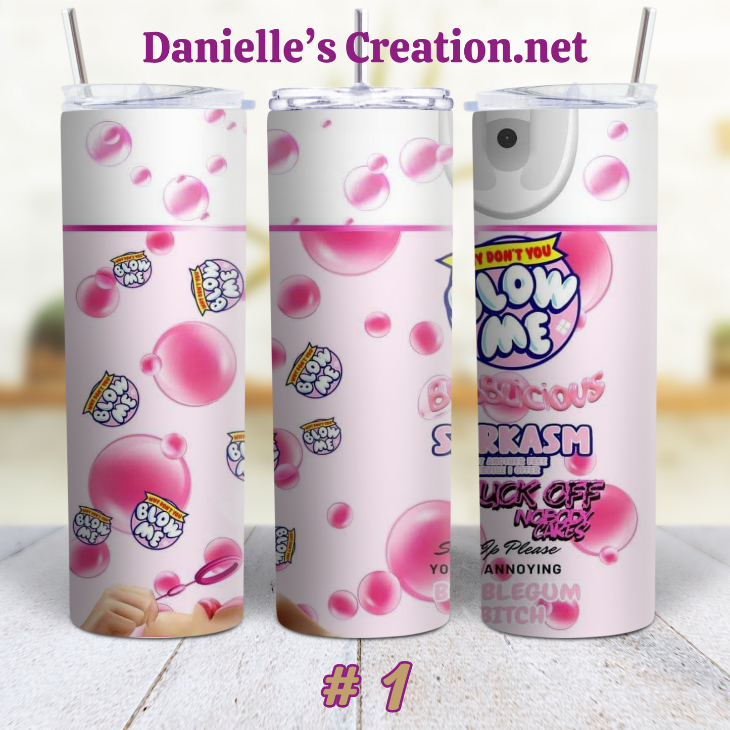 Funny Blow Me, Blow Pop Sucker 20 oz Custom Sublimation Tumbler Stainless Steel Insulated