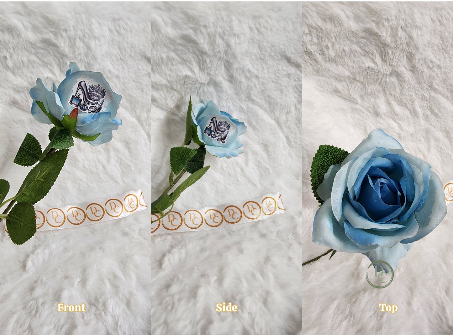 Blue Rose Love XOXO Predesigns Custom Forever Flower Fun Custom Designs