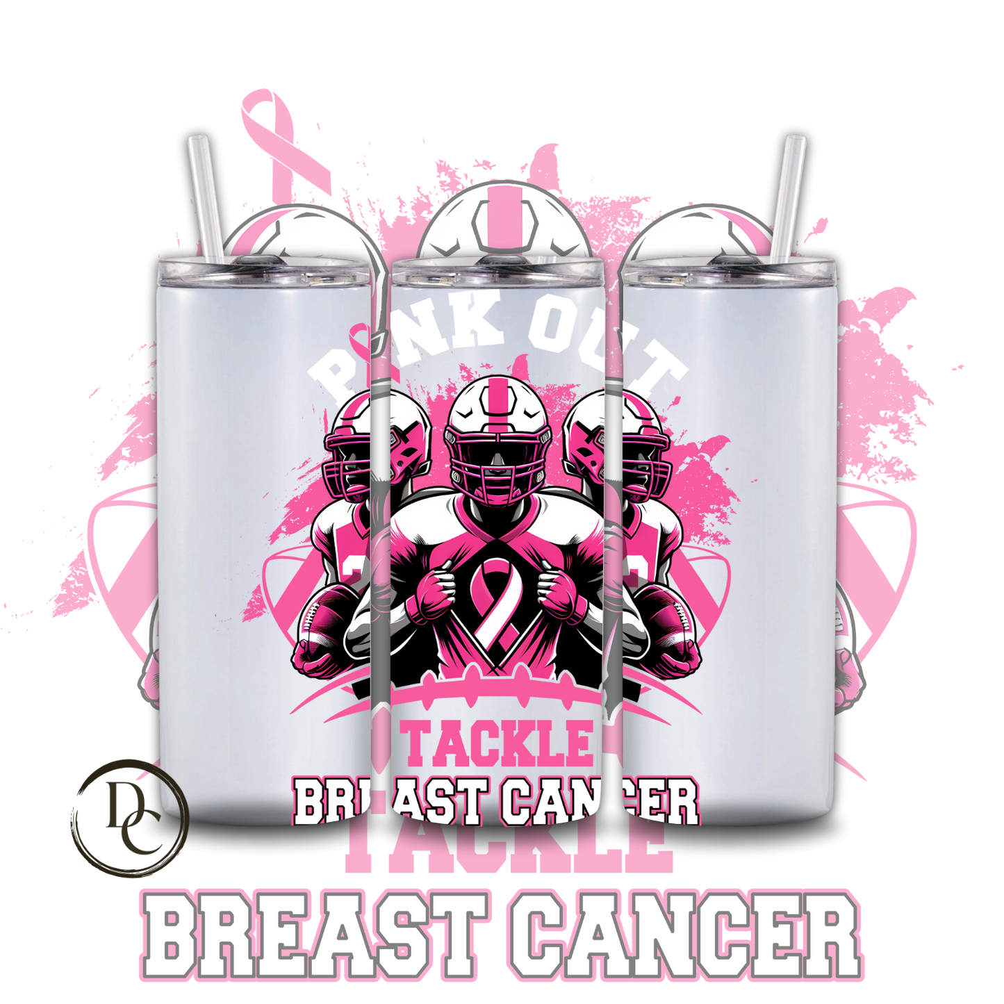 Breast Cancer 20 Oz Custom Sublimation Tumbler Stainless Steel 17 I put The Boo in Boujee