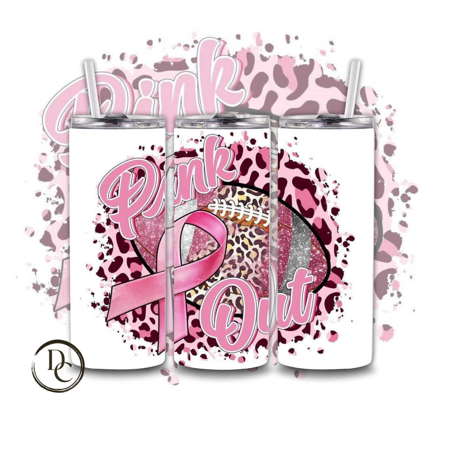 Breast Cancer 20 Oz Custom Sublimation Tumbler Stainless Steel #42 BOOBIE LIFE MATTERS