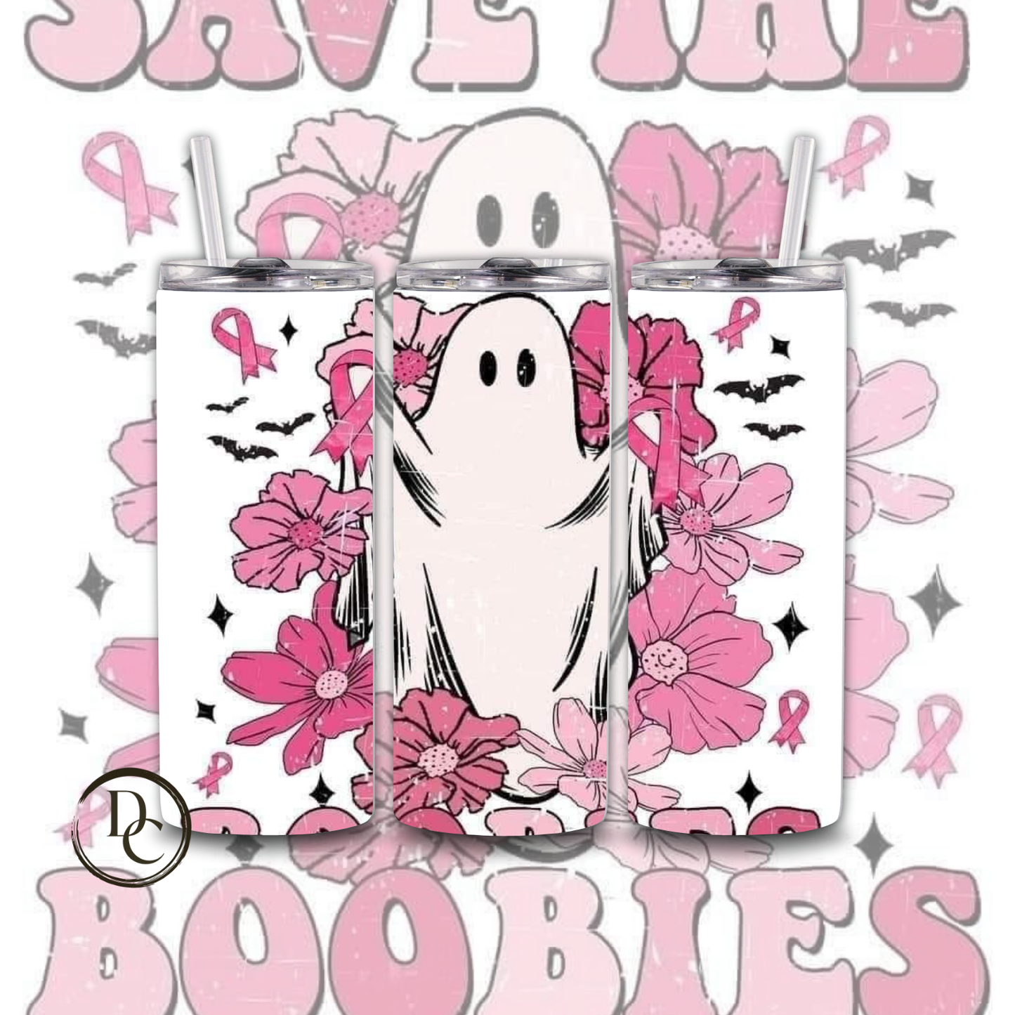 Breast Cancer 20 Oz Custom Sublimation Tumbler Stainless Steel#45 HOPE FIGHT BREAST CANCER