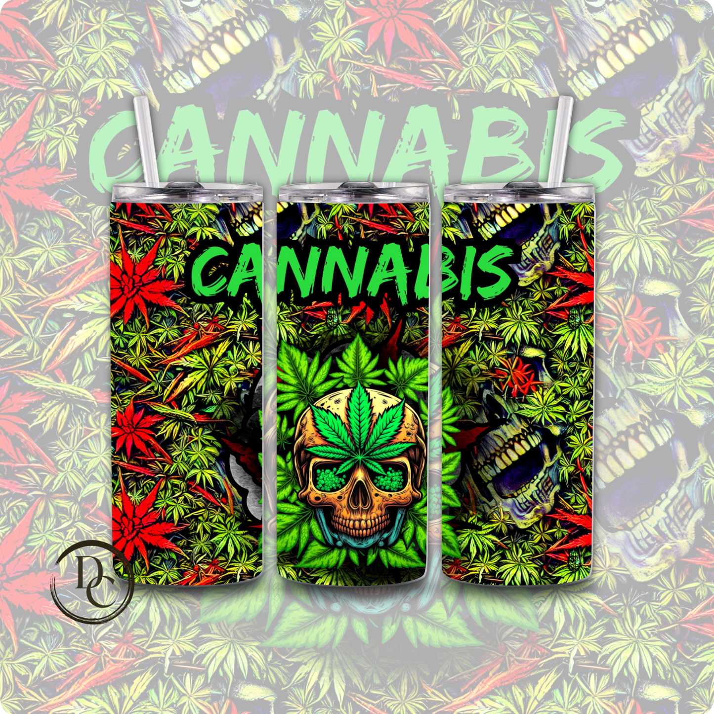 Budz Bunny CANNABIS/Weed /420 20 oz Custom Sublimation Tumbler Stainless Steel 2