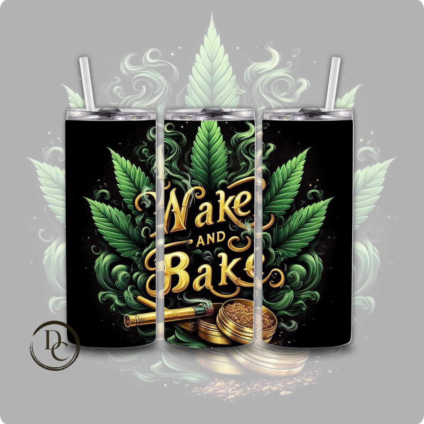 Skull CANNABIS/ Weed /420/20 oz Custom Sublimation Tumbler Stainless Steel 4