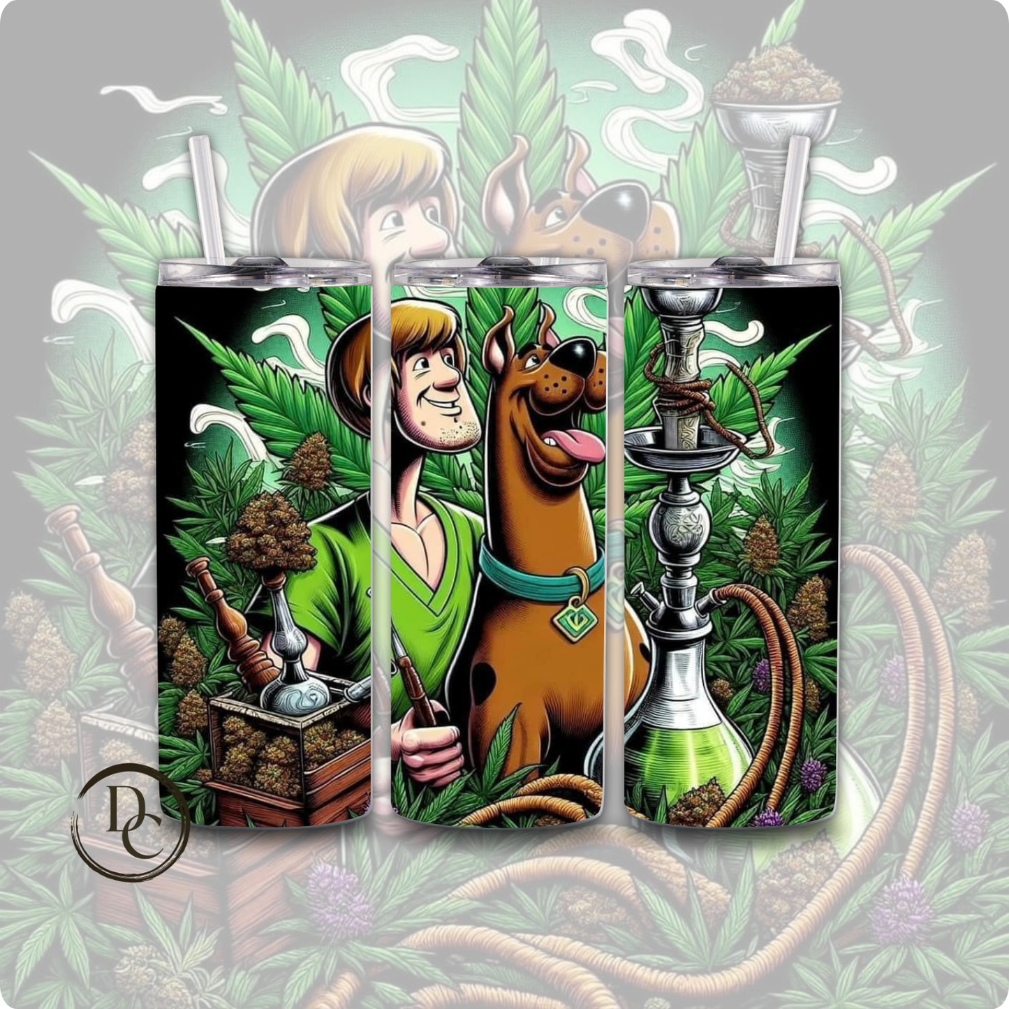 Stoner CANNABIS/ Weed /420/20 oz Custom Sublimation Tumbler Stainless Steel 8