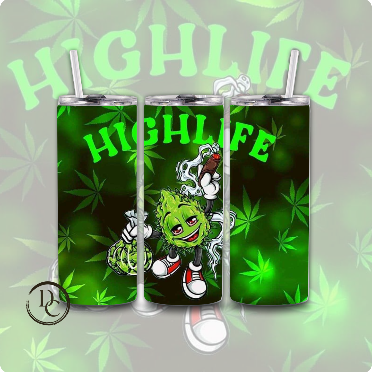 ROLL me a blunt CANNABIS/ Weed /420/Marijuana 20 oz Custom Sublimation Tumbler Stainless Steel 27