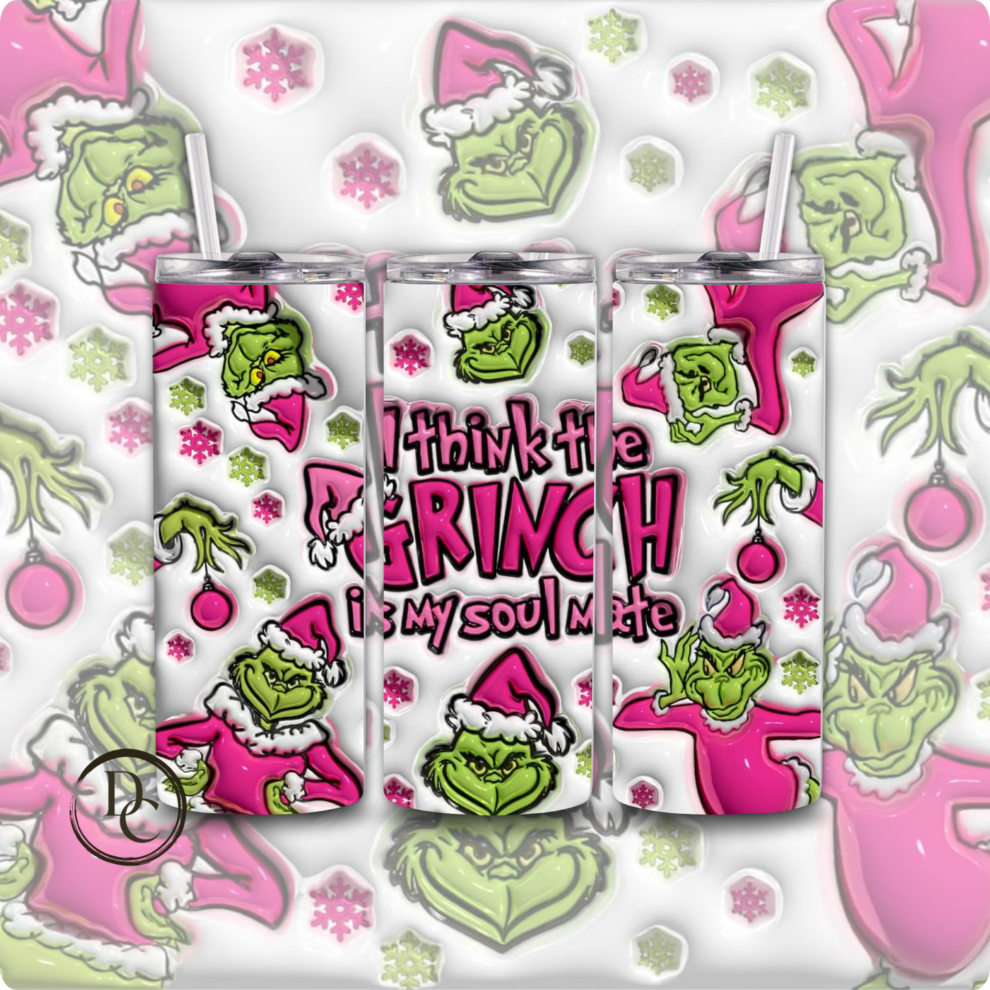 Christmas 20 Oz Custom Sublimation Tumbler Stainless Steel #12