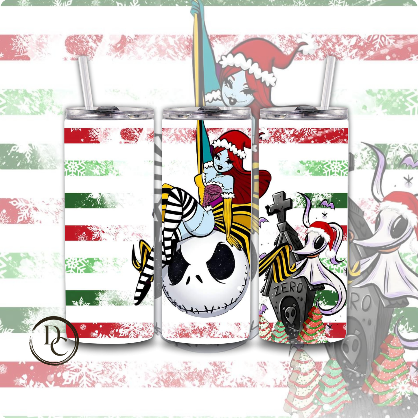 Christmas 20 Oz Custom Sublimation Tumbler Stainless Steel #13