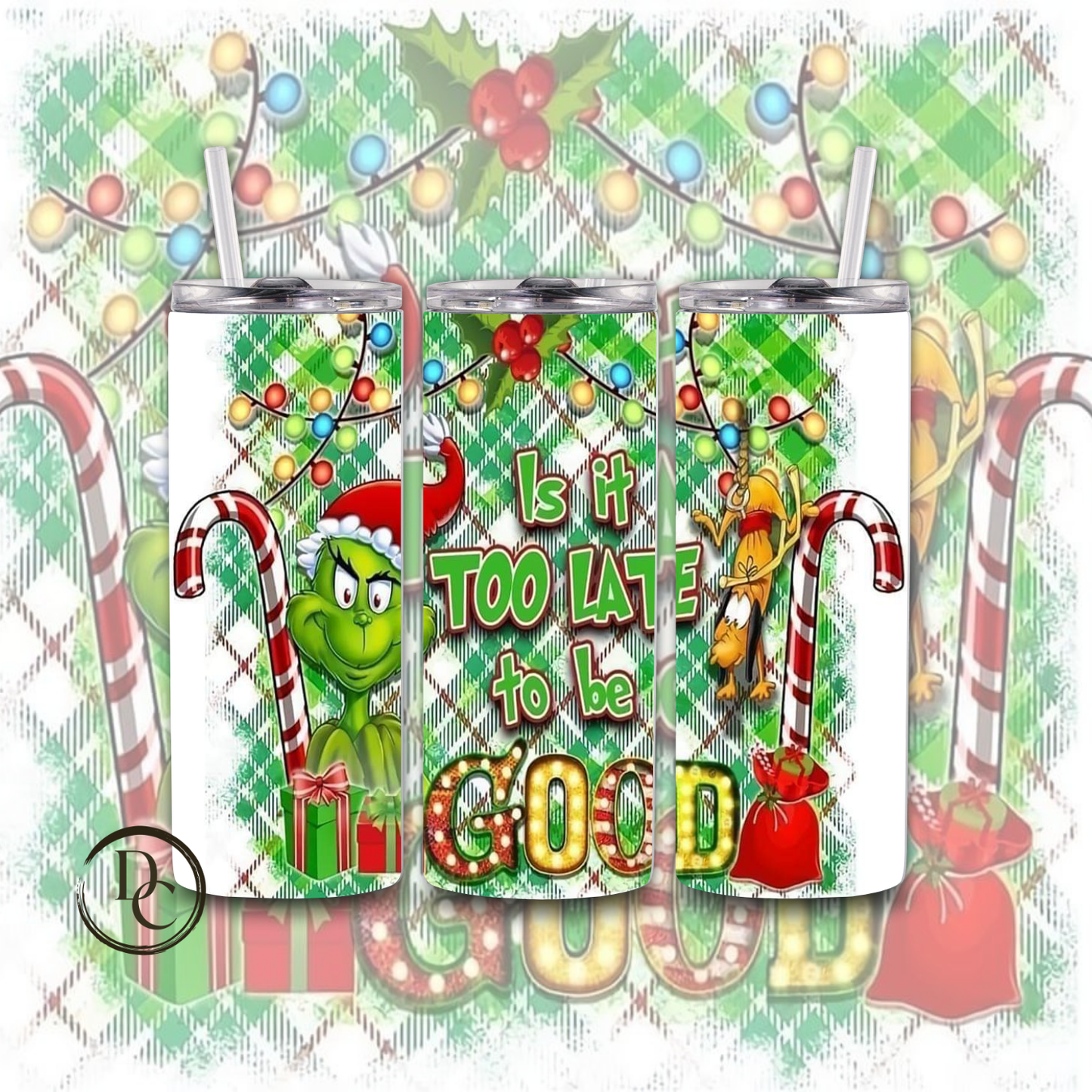 Christmas 20 Oz Custom Sublimation Tumbler Stainless Steel #17