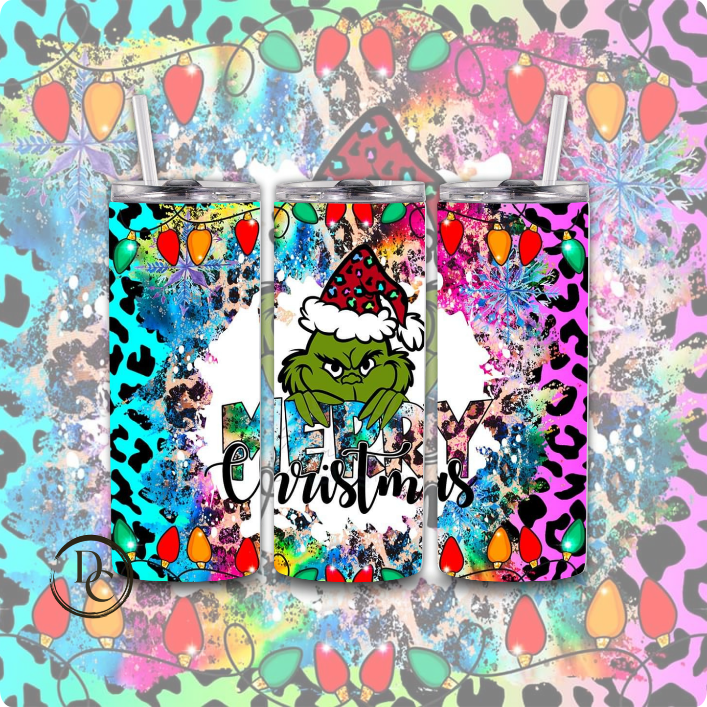 Christmas 20 Oz Custom Sublimation Tumbler Stainless Steel #19