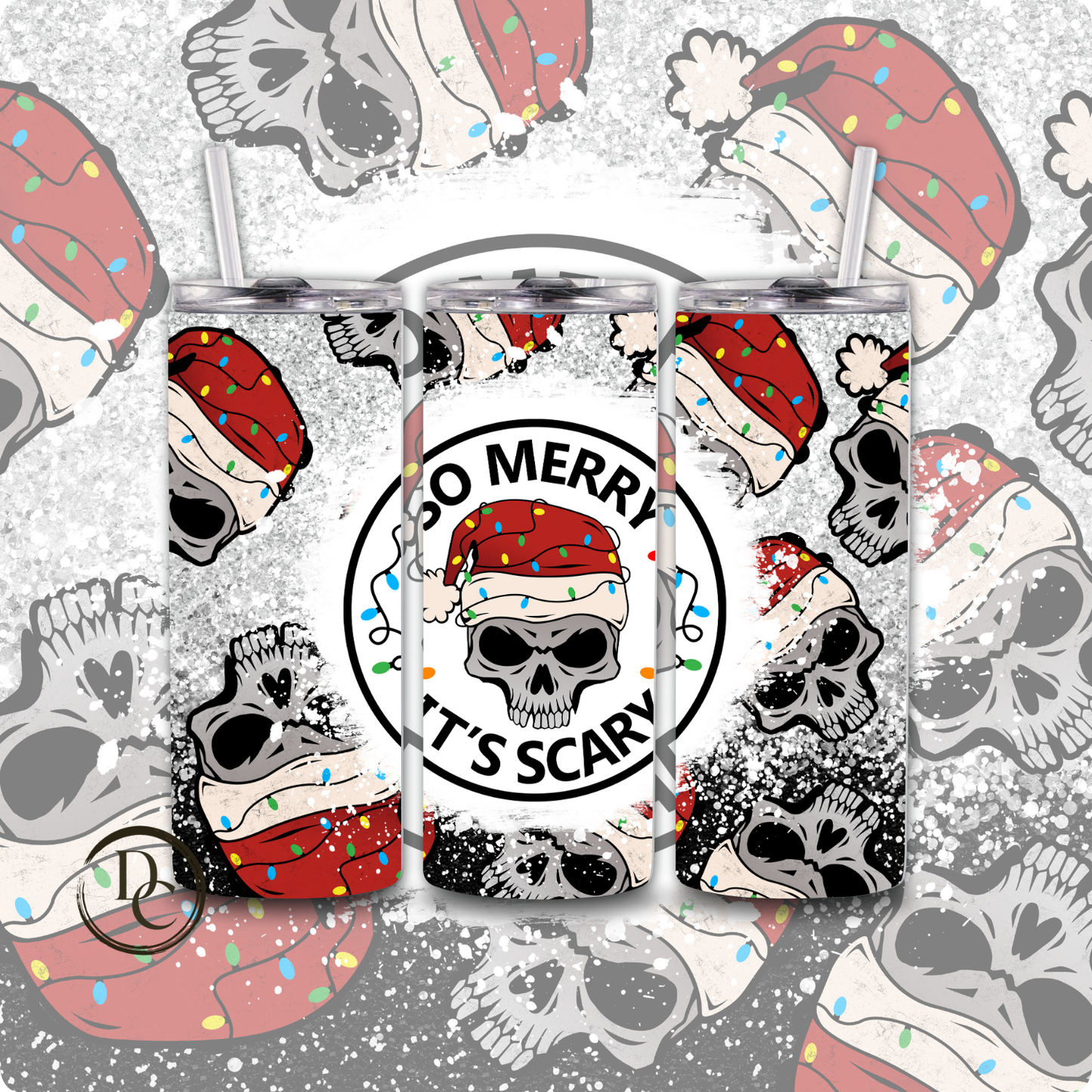 Christmas 20 Oz Custom Sublimation Tumbler Stainless Steel#2