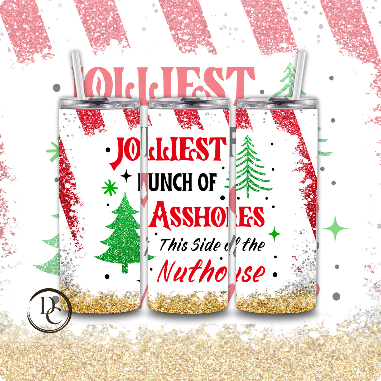 Christmas 20 Oz Custom Sublimation Tumbler Stainless Steel #28