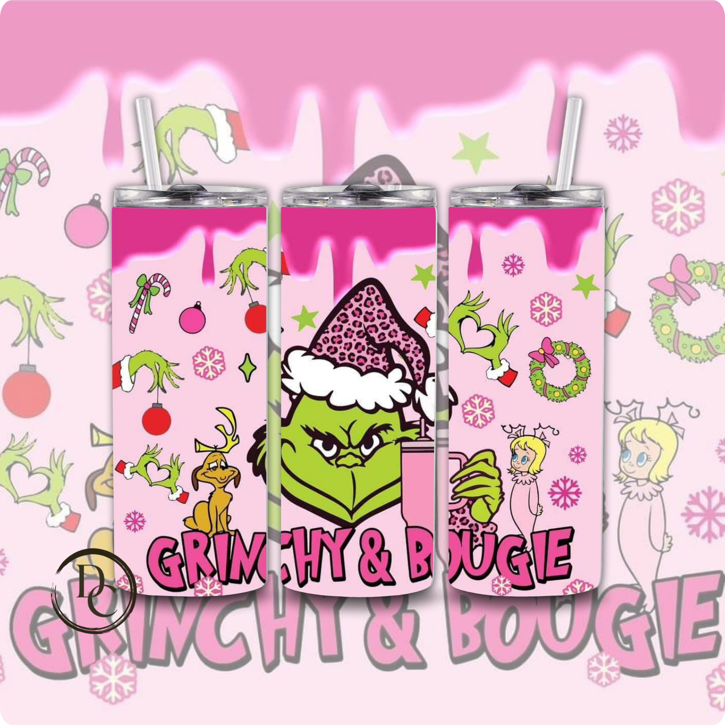 Christmas 20 Oz Custom Sublimation Tumbler Stainless Steel #34