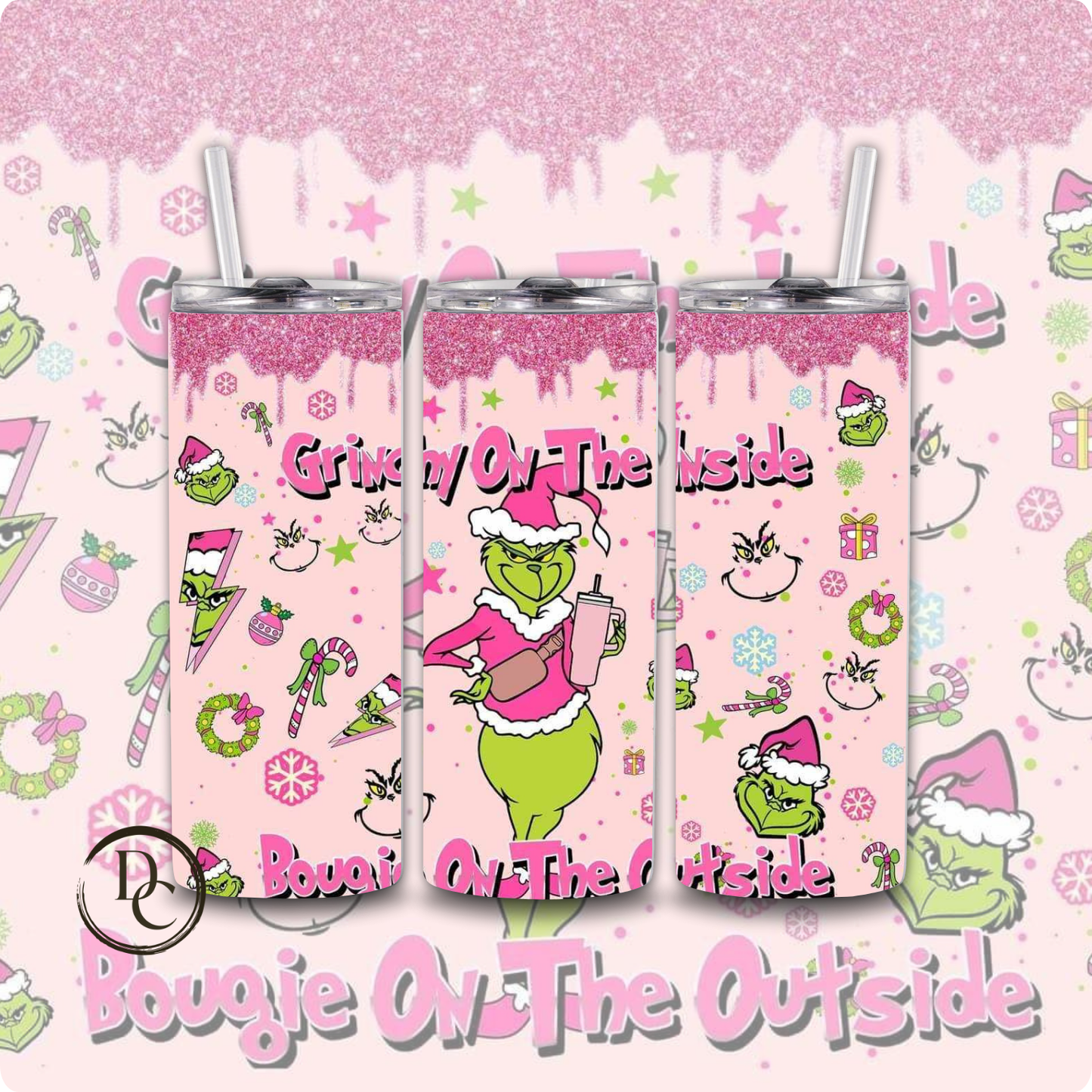 Christmas 20 Oz Custom Sublimation Tumbler Stainless Steel #35