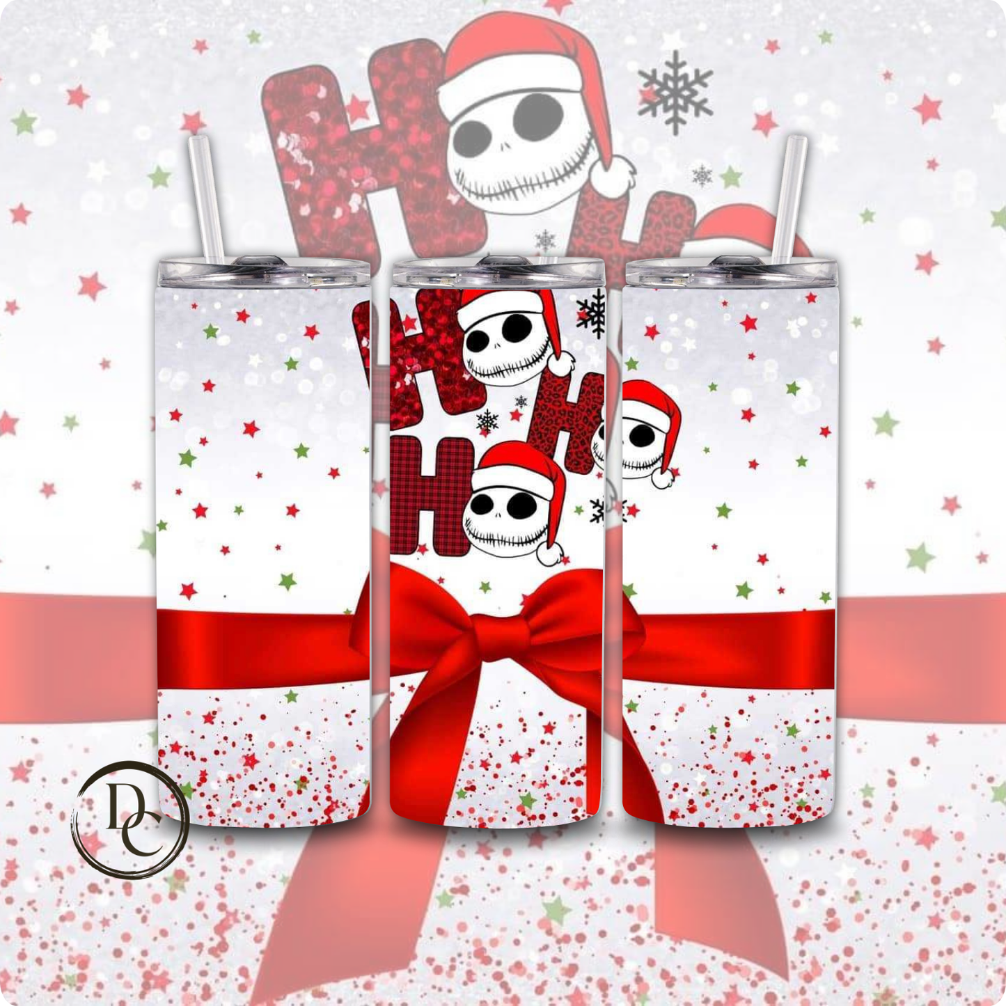 Christmas 20 Oz Custom Sublimation Tumbler Stainless Steel #42