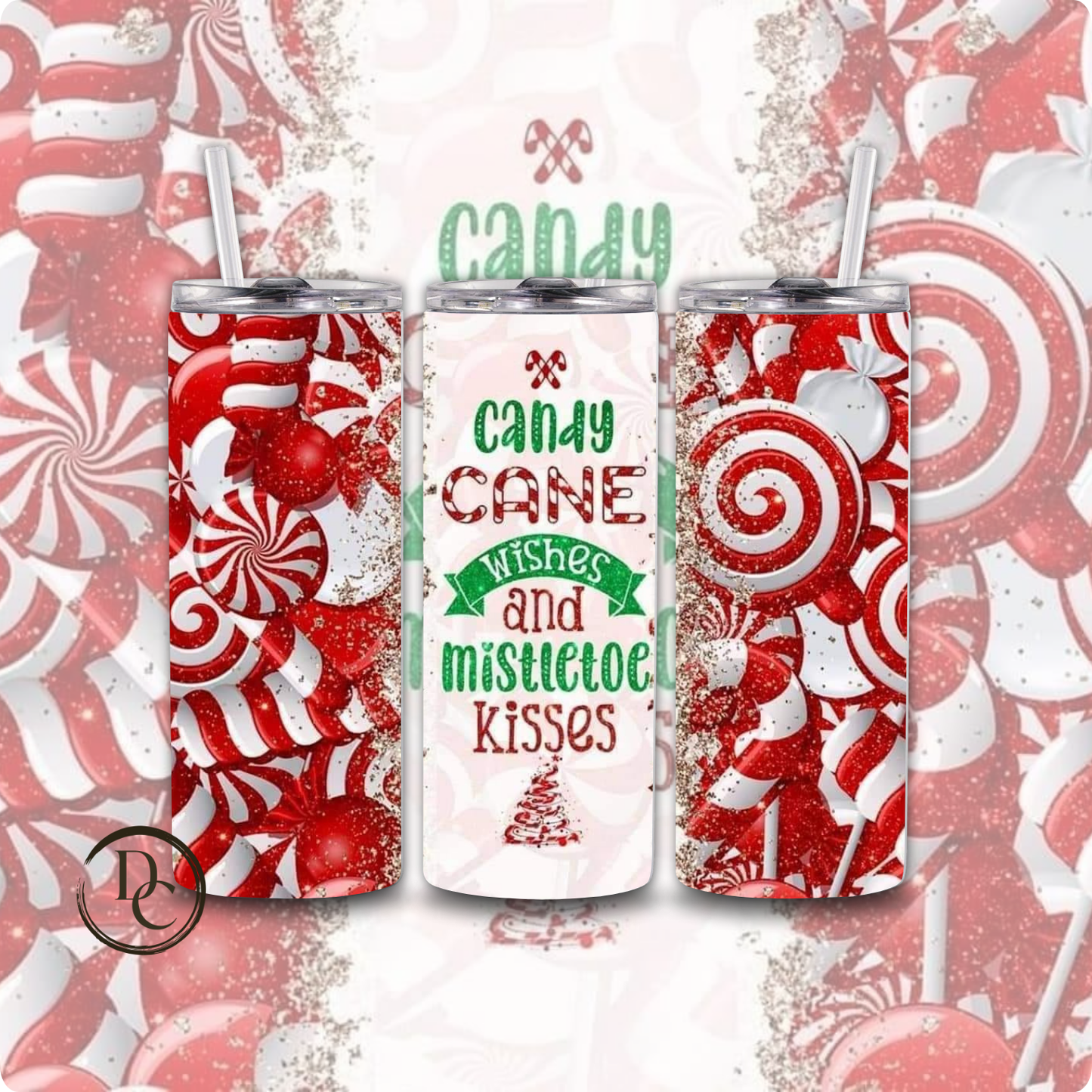 Christmas 20 Oz Custom Sublimation Tumbler Stainless Steel #43