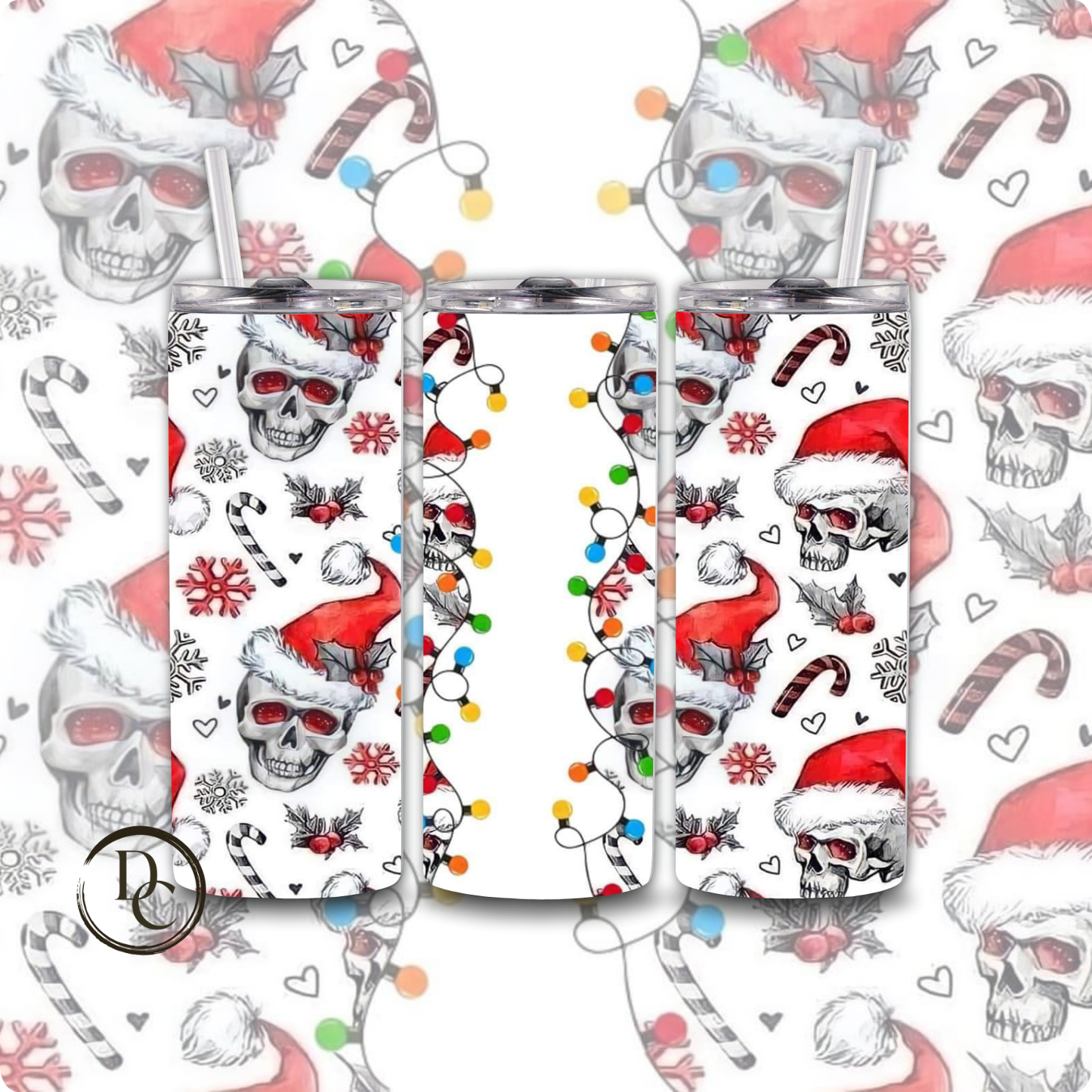 Christmas 20 Oz Custom Sublimation Tumbler Stainless Steel #47