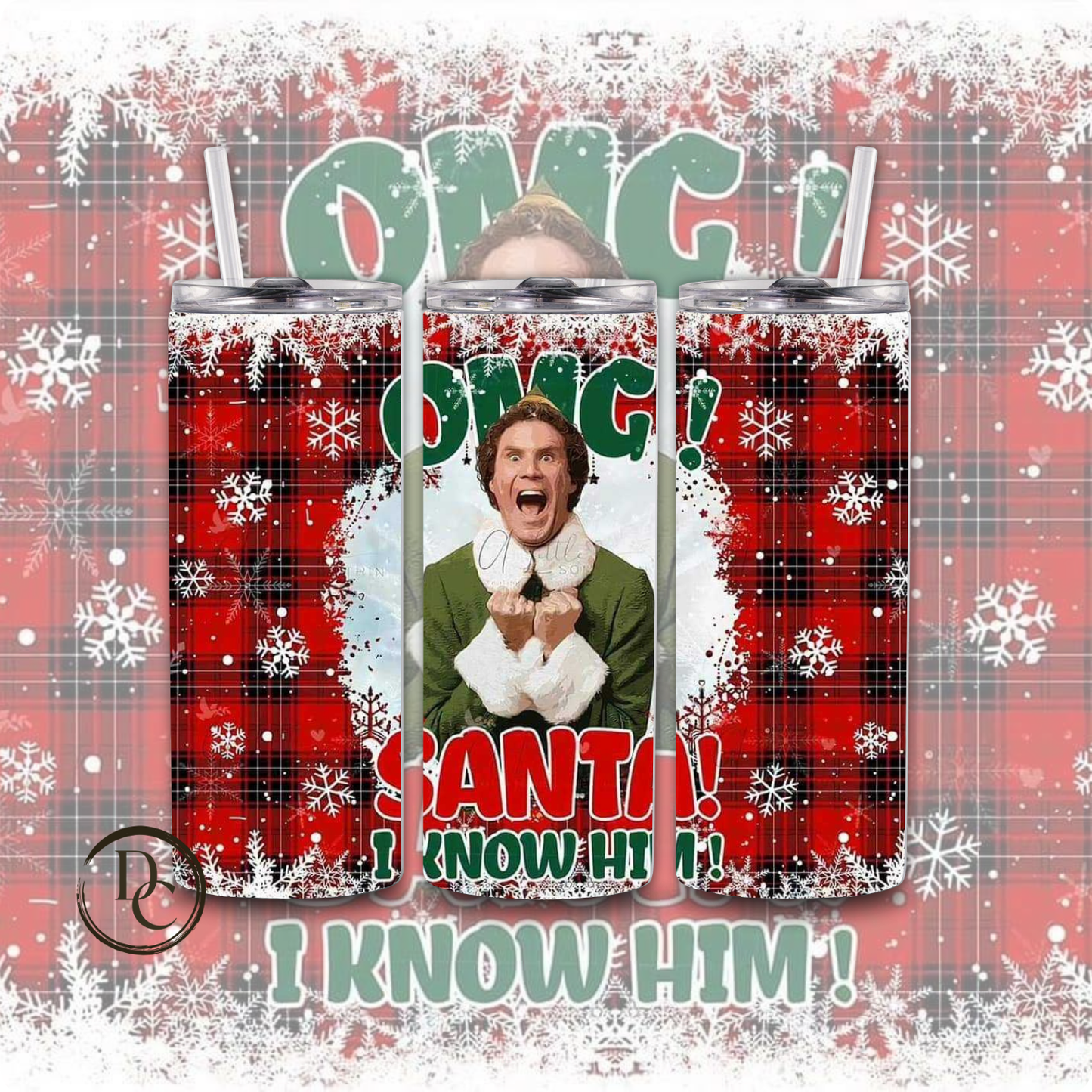 Christmas 20 Oz Custom Sublimation Tumbler Stainless Steel #48