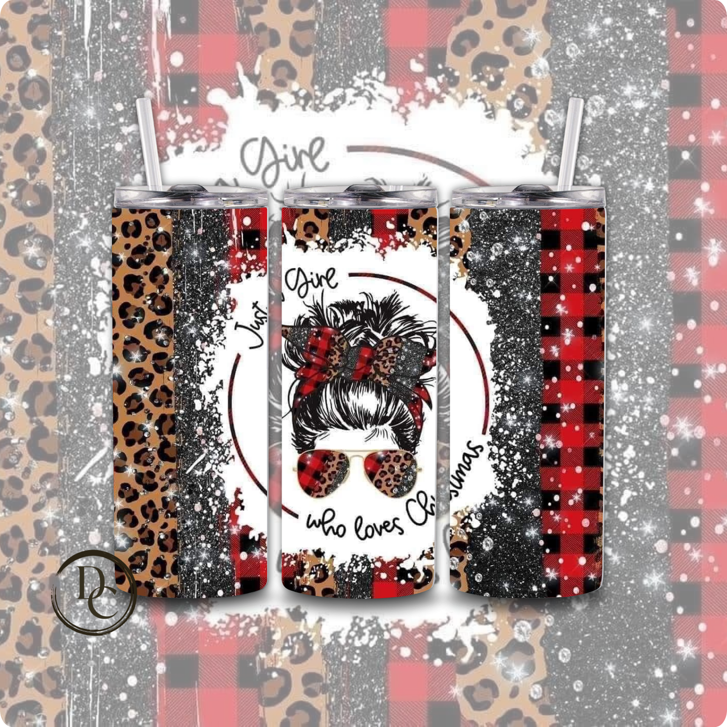 Christmas 20 Oz Custom Sublimation Tumbler Stainless Steel#50