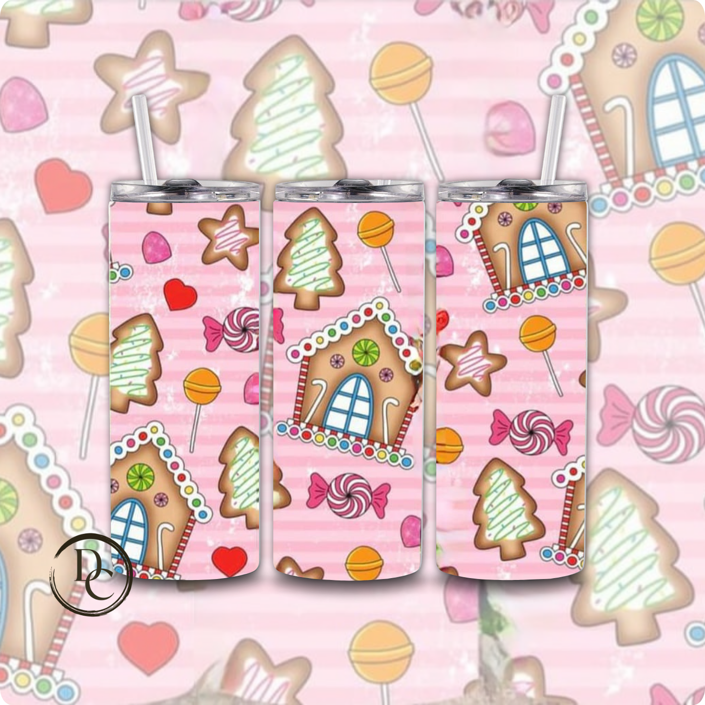 Christmas 20 Oz Custom Sublimation Tumbler Stainless Steel #54