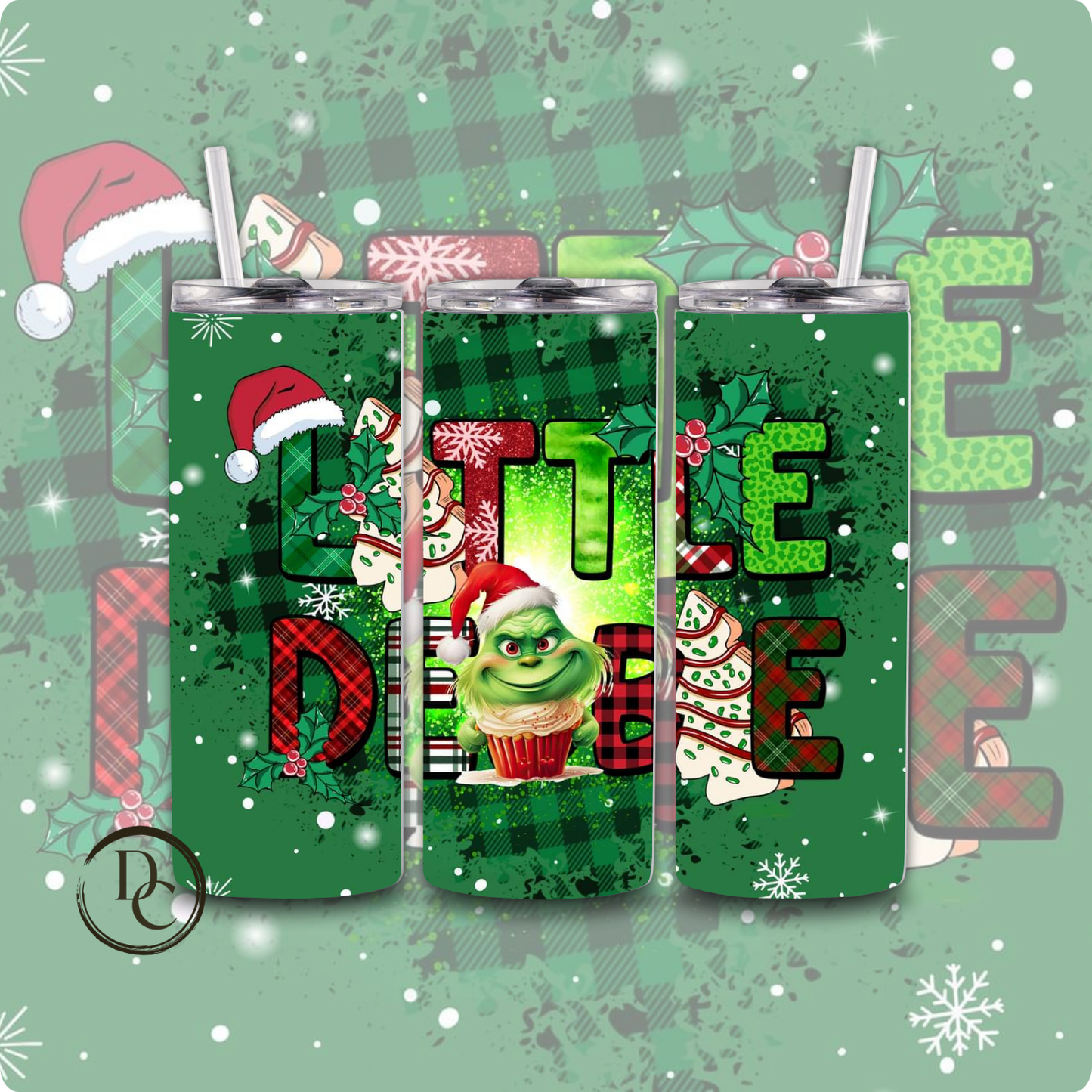 Christmas 20 Oz Custom Sublimation Tumbler Stainless Steel #6