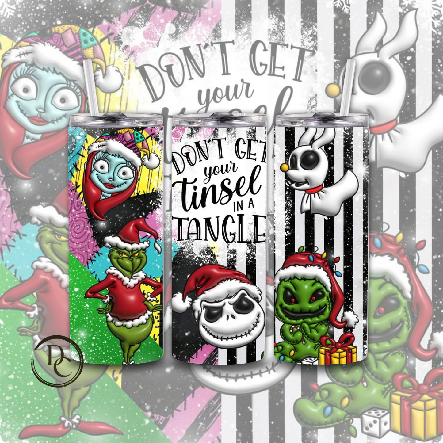 Christmas 20 Oz Custom Sublimation Tumbler Stainless Steel# 8