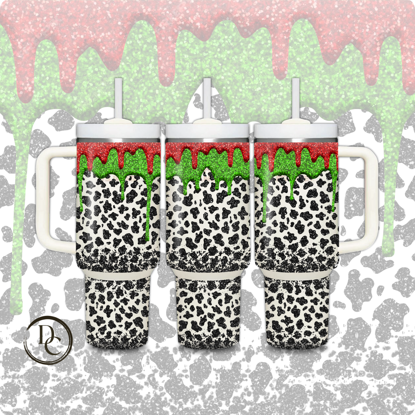 Have A Holly Jolly Christmas Holiday 30 oz & 40 Oz Custom Sublimation Tumbler Stainless Steel # 9