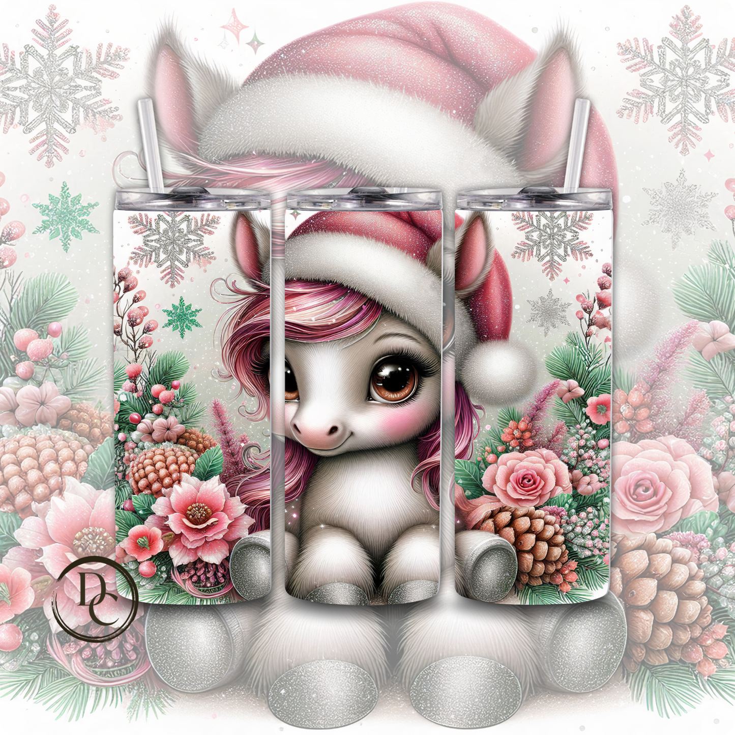 Christmas Animals 20 oz Custom Sublimation Tumbler Stainless Steel #18