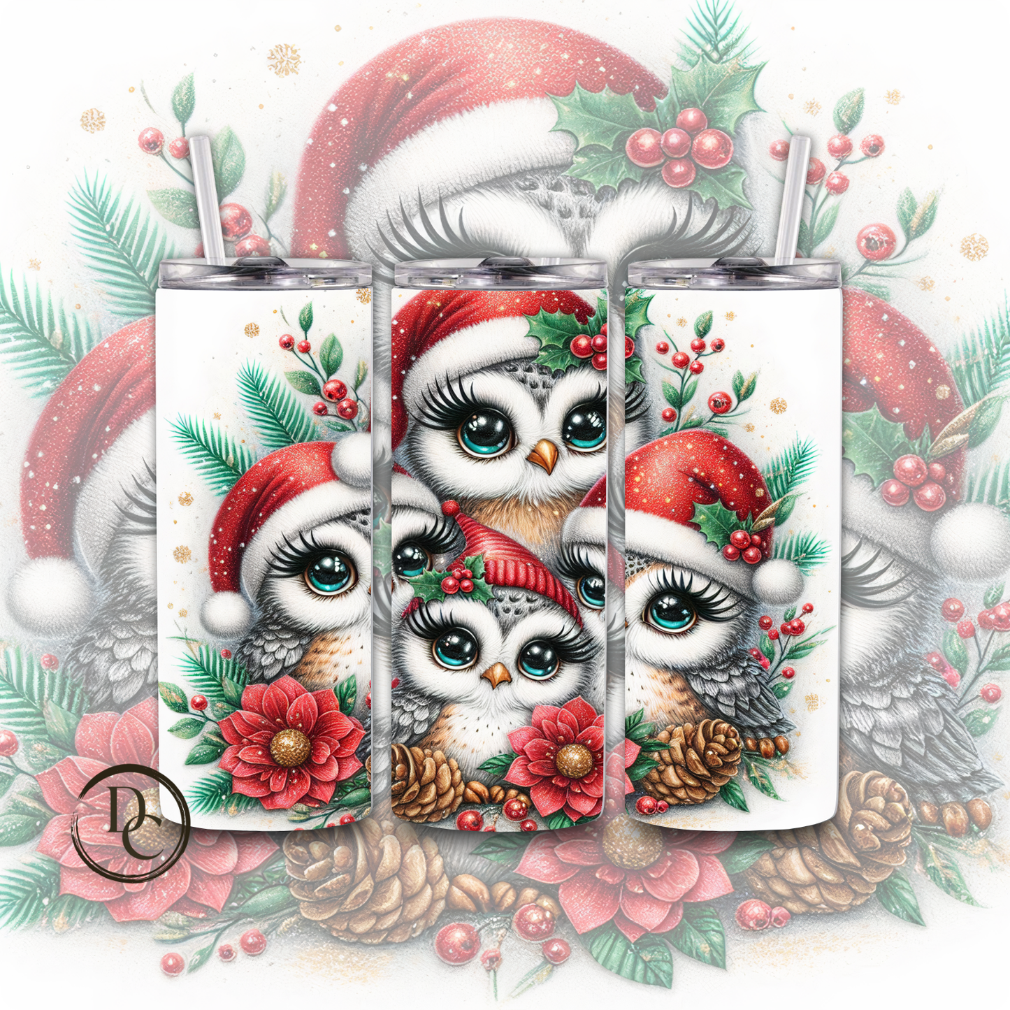 Christmas Animals 20 oz Custom Sublimation Tumbler Stainless Steel #20