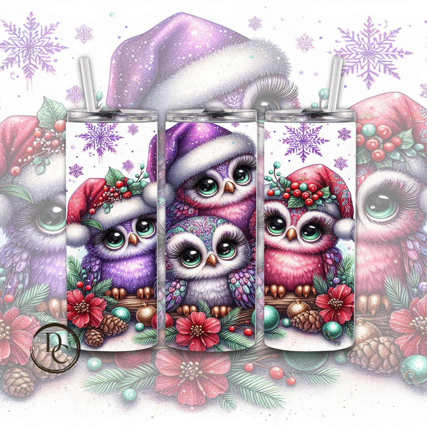 Christmas Animals #22 20 oz Custom Sublimation Tumbler Stainless Steel